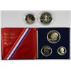 Image 1 : 1976 3-PICE SILVER PROOF SET & 1986 STATUE OF LIBERTY SET  COINS & CAPSULES ONLY