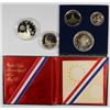 Image 2 : 1976 3-PICE SILVER PROOF SET & 1986 STATUE OF LIBERTY SET  COINS & CAPSULES ONLY