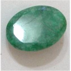 22.40 CARAT EMERALD *EXTREMELY RARE VERY LARGE* GEMSTONE OVAL CUT AND FACETED GEM!! GEM CAME OUT OF