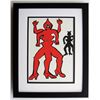 Image 1 : Calder Original Three Legged Man Lithograph Framed 1975