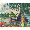 Image 2 : Maurice de Vlaminck 1958 Le Remorquer Lithograph Framed