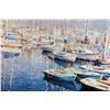 Image 2 : Yuen Signed Lithograph Santa Barbara Harbor Limited Edition