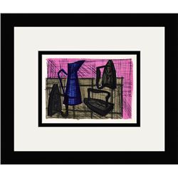 Bernard Buffet Lithograph Still Life with Irons 1967 Framed