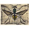 Image 1 : Bernard Buffet 1967 Wasp Lithograph Framed