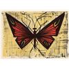 Image 2 : Bernard Buffet Lithograph Red and Yellow Butterfly Framed