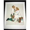 Image 1 : Rockwell Limited Edition "Football Hero" Signed Lithograph
