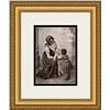 Image 1 : Timoléon Marie Lobrichon  Framed "Neighbors" 19th c. Print