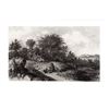 Image 1 : A. Brouwer A LANDSCAPE with SHEPHERDS 1880s Etching