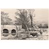 Image 1 : Chattock 1870s Bridge on the Blythe Original Etching