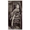 Image 1 : Warwick Brookes Framed TIRED Antique 1800s Print