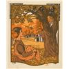 Image 2 : Gustave Baumann Original Color Woodcut October Framed