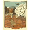 Image 1 : Gustave Baumann Original April Color Woodcut Framed