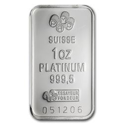 1 oz Platinum Bar - Pamp Suisse (Pre-Sale 3/10/15)