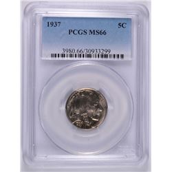 1937 BUFFALO NICKEL PCGS MS-66