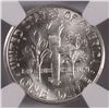 Image 3 : 1953-S ROOSEVELT DIME, NGC MS-67