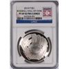 Image 1 : 2014 BASEBALL HALL OF FAME SILVER DOLLAR, NGC PROOF-69 ULTRA CAMEO