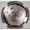 Image 2 : 2014 BASEBALL HALL OF FAME SILVER DOLLAR, NGC PROOF-69 ULTRA CAMEO