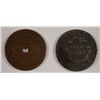 Image 2 : (2) LOW GRADE LARGE CENTS