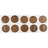Image 1 : (10) LINCOLN CENTS (09, 09 VDB, 10-S, 11, 11-S, 12-S, 13-D, 13-S, 14-S, 15-D)