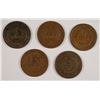 Image 2 : (5) 1864 TWO CENT PCS