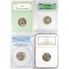 Image 1 : (4) SLABBED JEFFERSON NICKELS (43-D, 56, 64, 92)