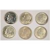 Image 1 : (6) ROOSEVELT DIMES (47, 50, 51, 53-D, 54-D, 60 PROOF)