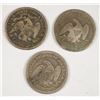 Image 2 : (3) SEATED QUARTERS (56-O, 57, 76)