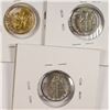 Image 2 : 3 CUT-OUT PENDANTS - 1944S MERCURY, 1956 ROOSEVELT, & 1976 ROOSEVELT DIMES