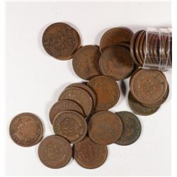 ROLL (50) 1894 INDIAN CENT NICE CIRCULATED