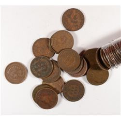 ROLL (50) 1894 INDIAN CENT NICE CIRCULATED