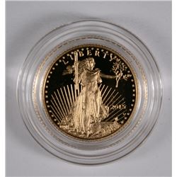 2015 $5.00 PROOF GOLD EAGLE IN ORIG BOX/COA LIMITED EDITION, SCARCE!!