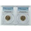 Image 1 : LOT OF ( 2 ) 1941-D JEFFERSON NICKELS, PCGS MS-66 FULL STEPS
