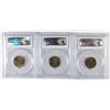 Image 2 : LOT OF ( 3 ) 1957 JEFFERSON NICKELS, PCGS MS-65