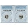 Image 1 : 2 1944-S MERCURY DIMES PCGS MS-66 FB