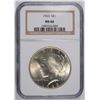 Image 1 : 1923 PEACE SILVER DOLLAR, NGC MS-66  TOUGH!