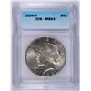 Image 1 : 1926-S PEACE SILVER DOLLAR, ICG MS-64 NICE WHITE COIN!
