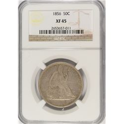 1856 SEATED HALF DOLLAR NGC XF-45