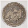 Image 2 : 1859 SEATED HALF DOLLAR XF/AU