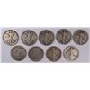 Image 1 : (9) WALKING LIBERTY HALF DOLLARS (16, 16-D, 16-S, 17-S, 18, 18-D, 18-S, (2)20-S,