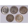 Image 2 : (5) 1946 BOOKER T WASHINGTON COMMEN HALF DOLLARS