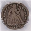 Image 2 : 1844 SEATED LIBERTY DIME PCGS F12