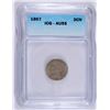 Image 1 : 1867 3-CENT NICKEL, ICG AU-55