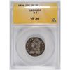 Image 1 : 1834 BUST QUARTER ANACS VF-30