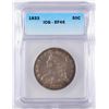 Image 1 : 1833 CAPPED BUST HALF DOLLAR, ICG EF-45  BEAUTIFUL ORIGINAL COIN!