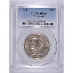 1921 ALABAMA COMMEMORATIVE HALF DOLLAR, PCGS MS-65  SUPER STRIKE,
