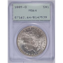 1885-O MORGAN DOLLAR PCGS MS-64 RATTLER