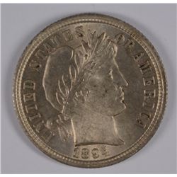 1894 BARBER DIME MS-65
