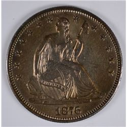 1876-S SEATED LIBERTY HALF MS-61