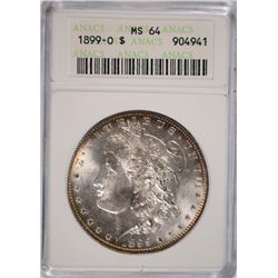 1899-O MORGAN DOLLAR ANACS MS-64