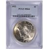 Image 1 : 1922 PEACE DOLLAR PCGS MS-64